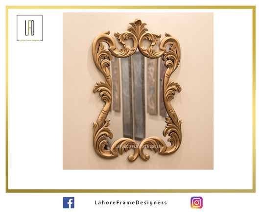 Wall Mirror Victorian Design | Hand Carved | Lahore